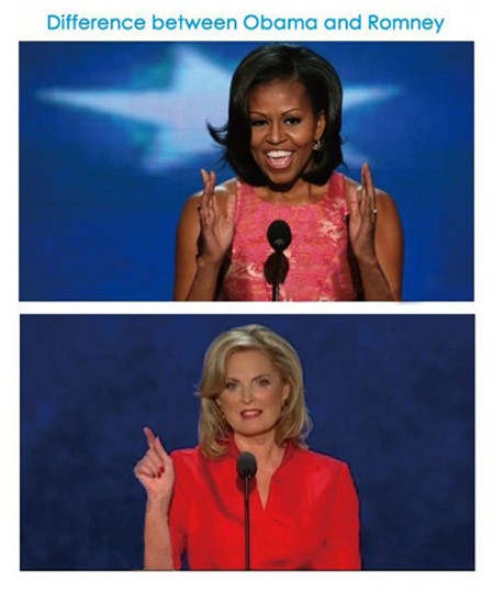 Các bà vợ có ảnh hưởng đáng kể đến cuộc đua giữa Obama và Mitt Romney.